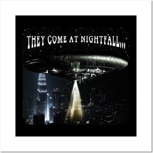 UFO abduction - They come at nightfall... Posters and Art